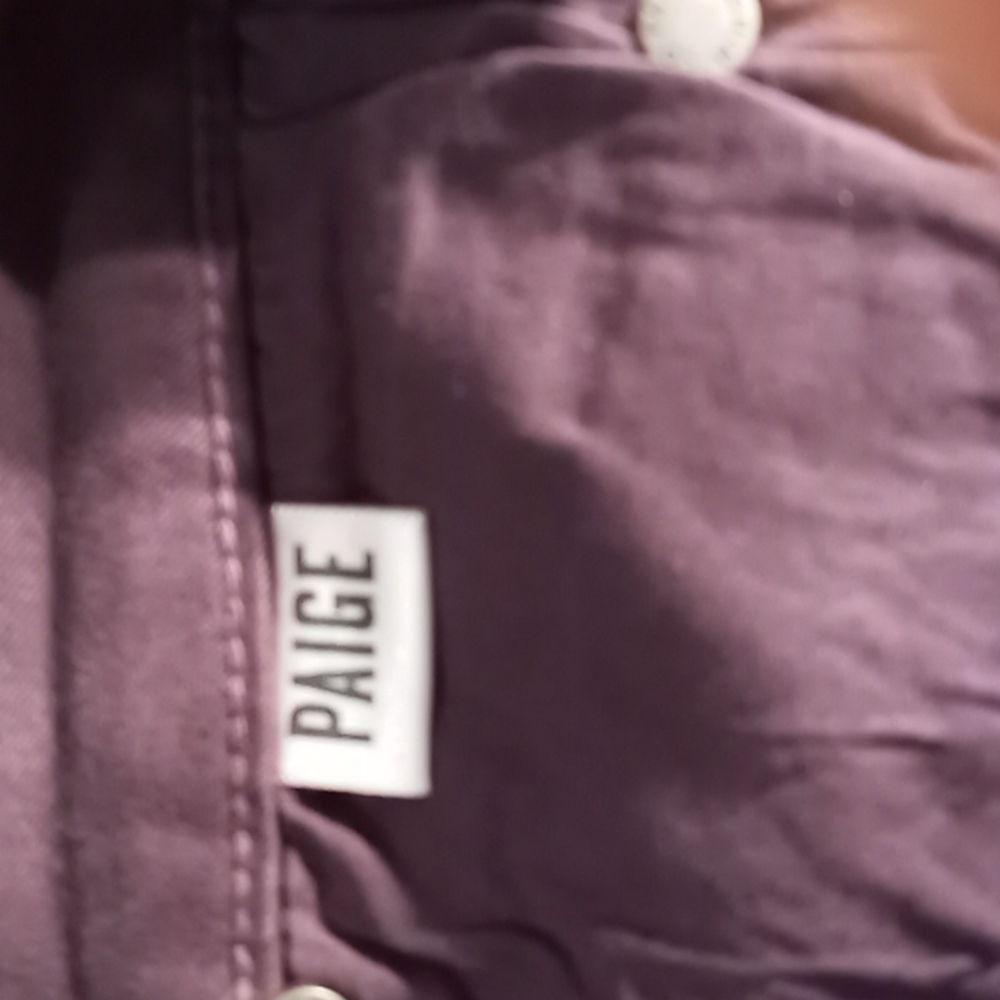 Paige jeans,color Wine Red - Picture 8 of 10